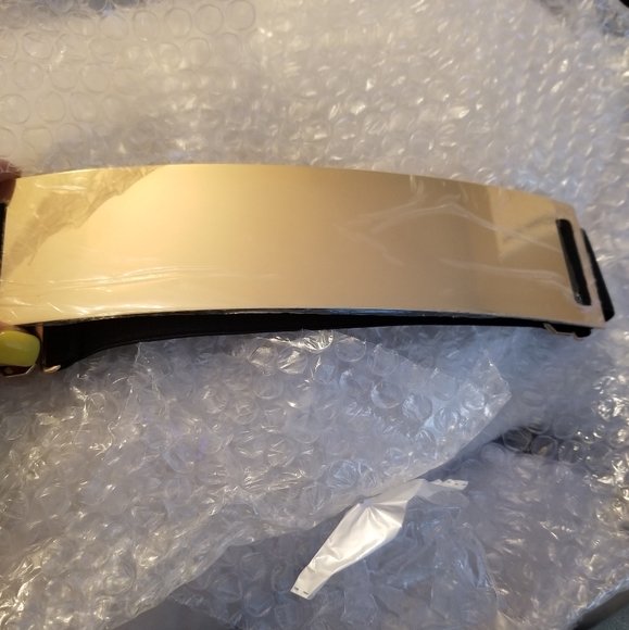 Wide Gold Metal Belt Cummerbund Belt - Picture 8 of 11